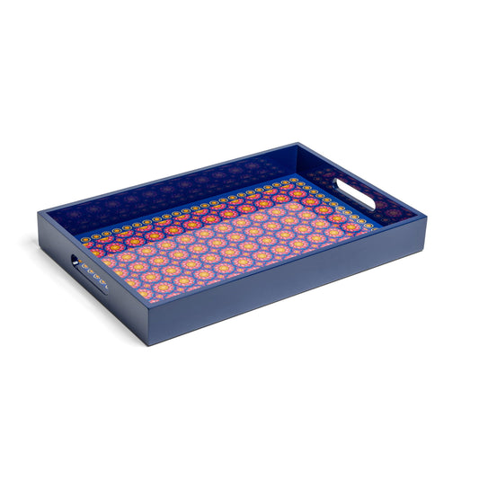 Rectangle Tray Royal Lotus B 46cmx30cm - Spa Ceylon Sri Lanka