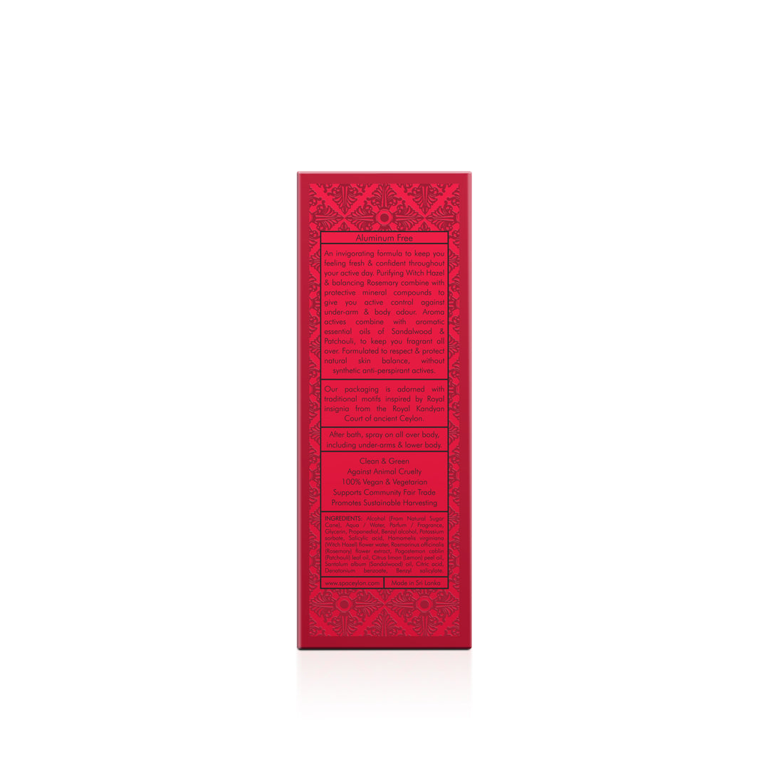 Red - Men's Deo Active Perfumed Body Spray - 100ml