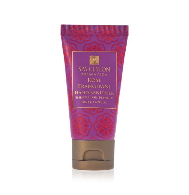Rose Frangipani - Aromaveda Hand Sanitiser 50ml - Spa Ceylon Sri Lanka