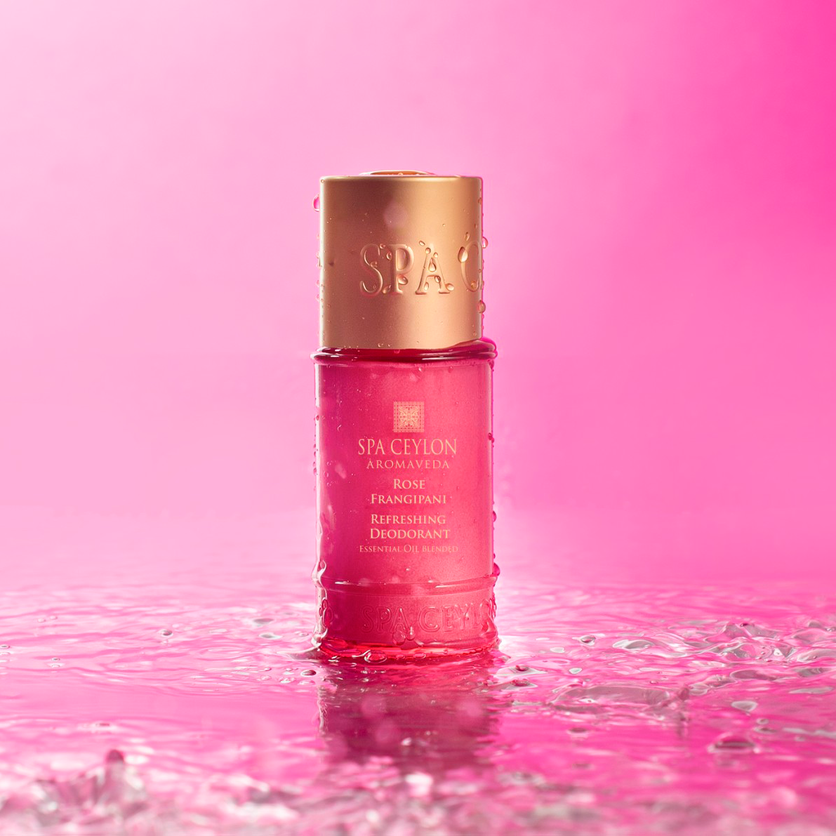 Rose Frangipani - Eau de Ceylon - Refreshing Deodorant - 60ml - Spa Ceylon Sri Lanka