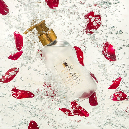 Rose Frangipani - Hand Sanitiser Essential Oil Blended 250ml - Spa Ceylon Sri Lanka