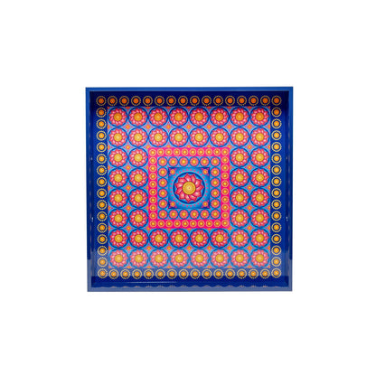 Royal Lotus Lacquerware Square Tray B 30cmL x 30cmW x 5.5cmH - Spa Ceylon Sri Lanka