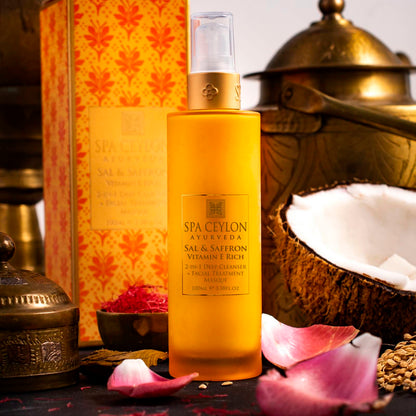 Sal & Saffron - 2-in-1 Deep Cleanser + Facial Treatment Masque 100ml - Spa Ceylon Sri Lanka