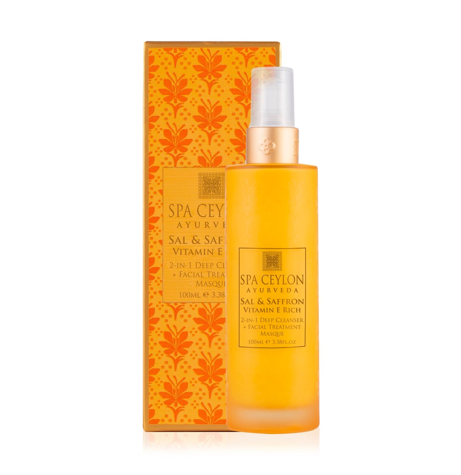 Sal & Saffron - 2-in-1 Deep Cleanser + Facial Treatment Masque 100ml - Spa Ceylon Sri Lanka
