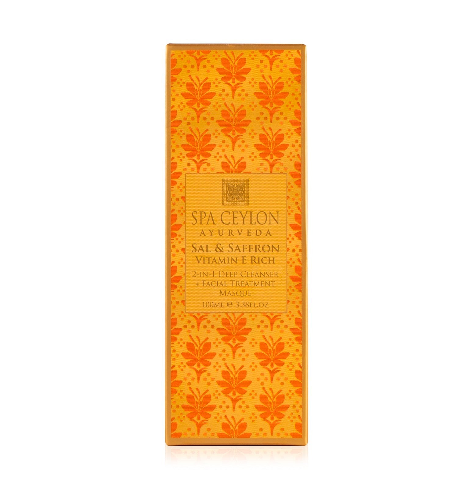 Sal & Saffron - 2-in-1 Deep Cleanser + Facial Treatment Masque 100ml - Spa Ceylon Sri Lanka