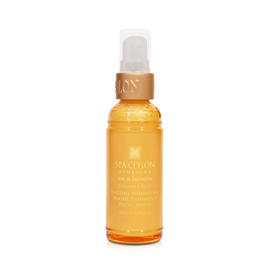 Sal & Saffron - Intense Hydrating Night Treatment Facial Serum 50ml - Spa Ceylon Sri Lanka
