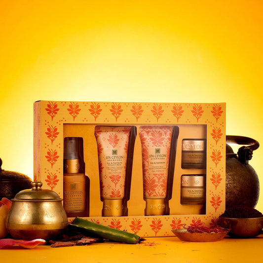Sal & Saffron - Vitamin E Rich - Skin Care Set - Spa Ceylon Sri Lanka
