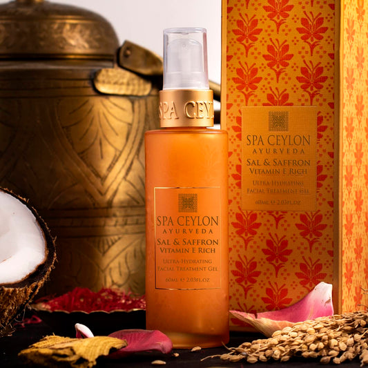 Sal & Saffron - Vitamin E Rich - Ultra-Hydrating Facial Treatment Gel - 60ml - Spa Ceylon Sri Lanka
