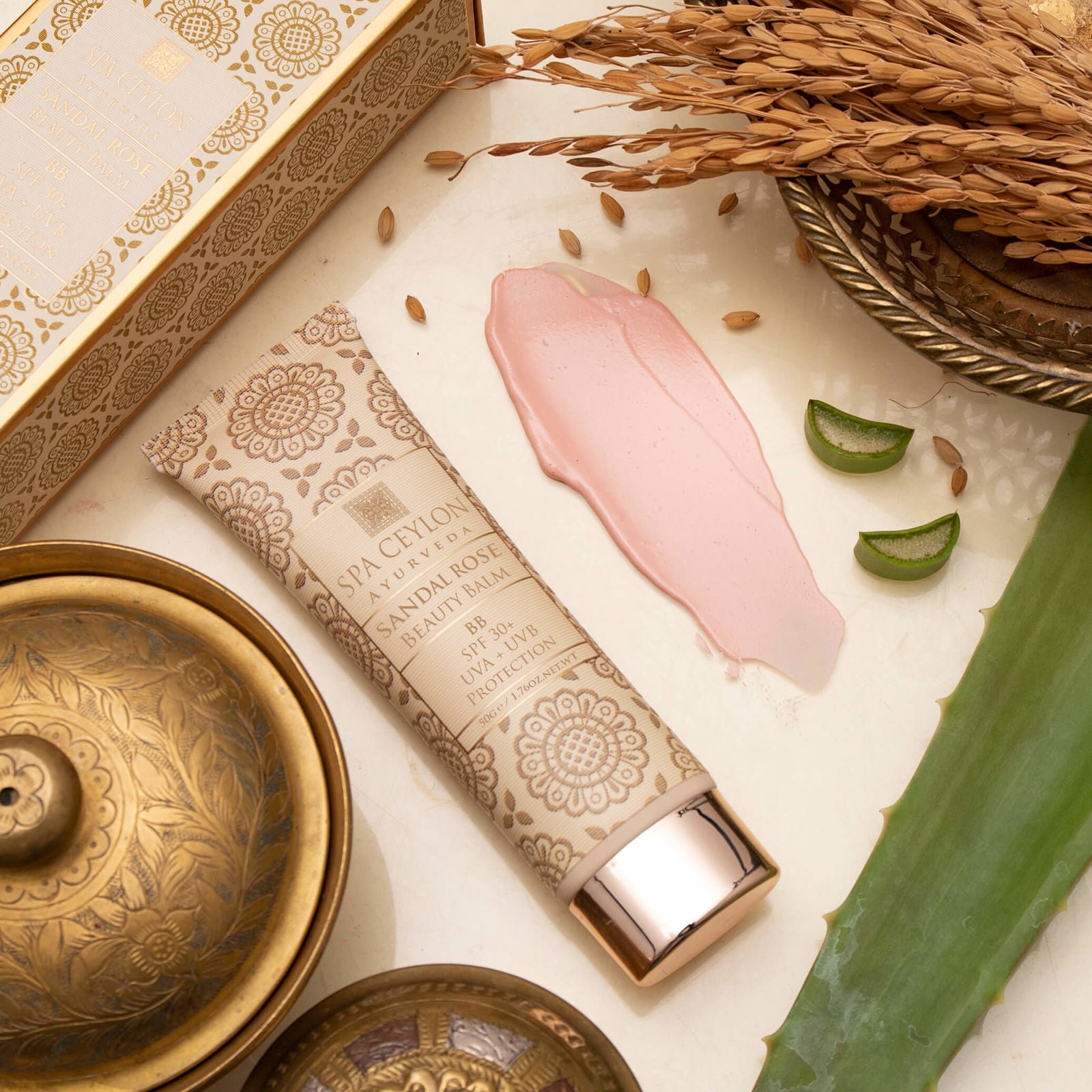 Sandal Rose Beauty Balm 3 - Rose 50g - Spa Ceylon Sri Lanka