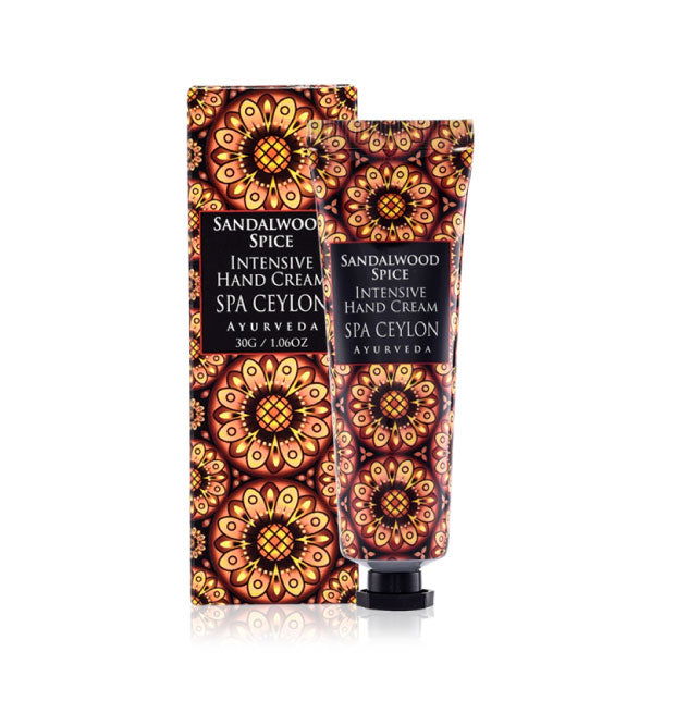 Sandalwood Spice - Intensive Hand Cream 30g - Spa Ceylon Sri Lanka