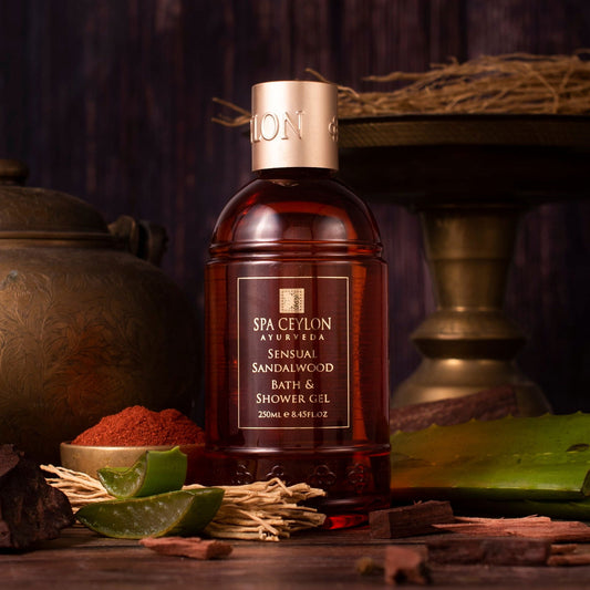 Sensual Sandalwood - Bath & Shower Gel 250ml - Spa Ceylon Sri Lanka