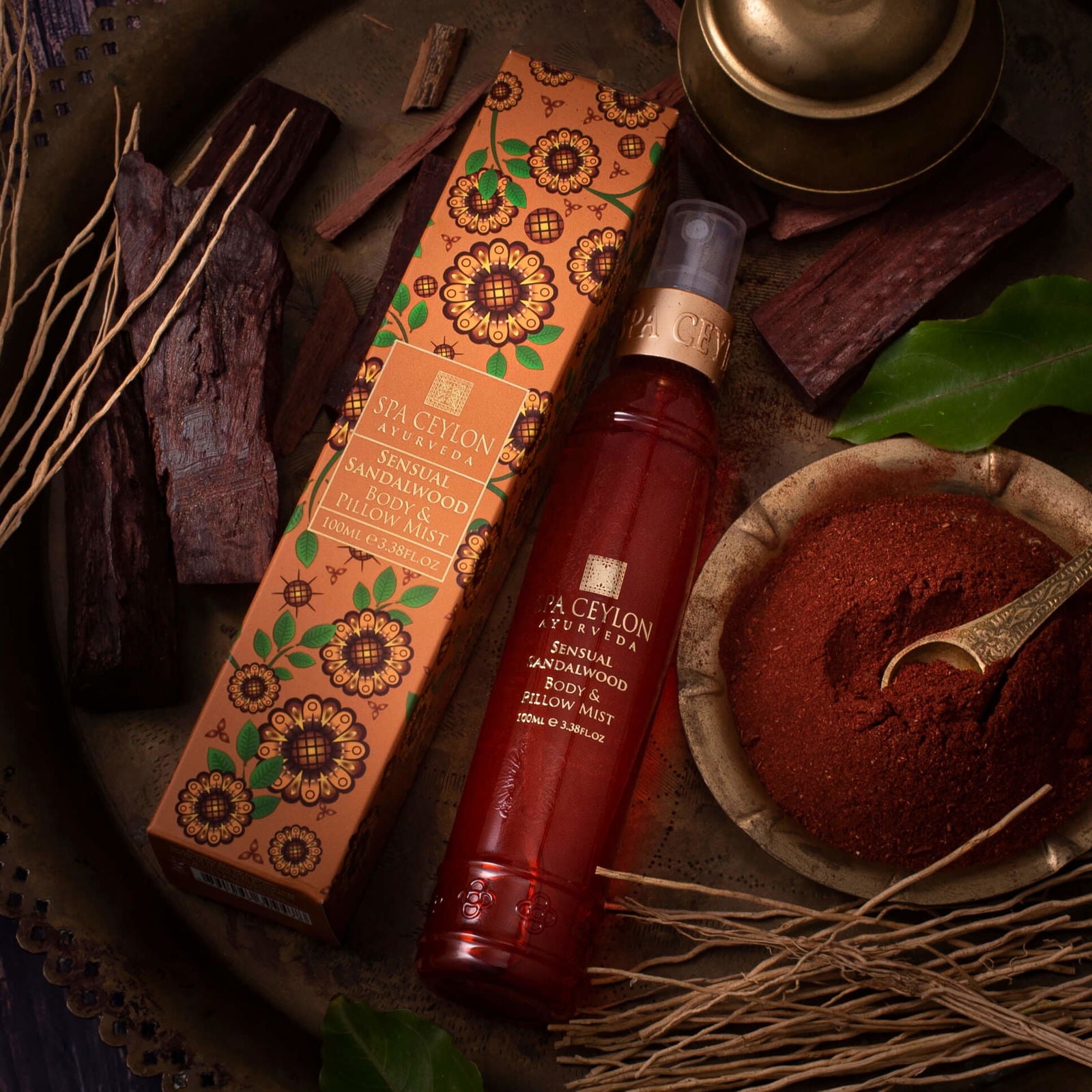 Sensual Sandalwood - Body Pillow Mist - 100ml - Spa Ceylon Sri Lanka