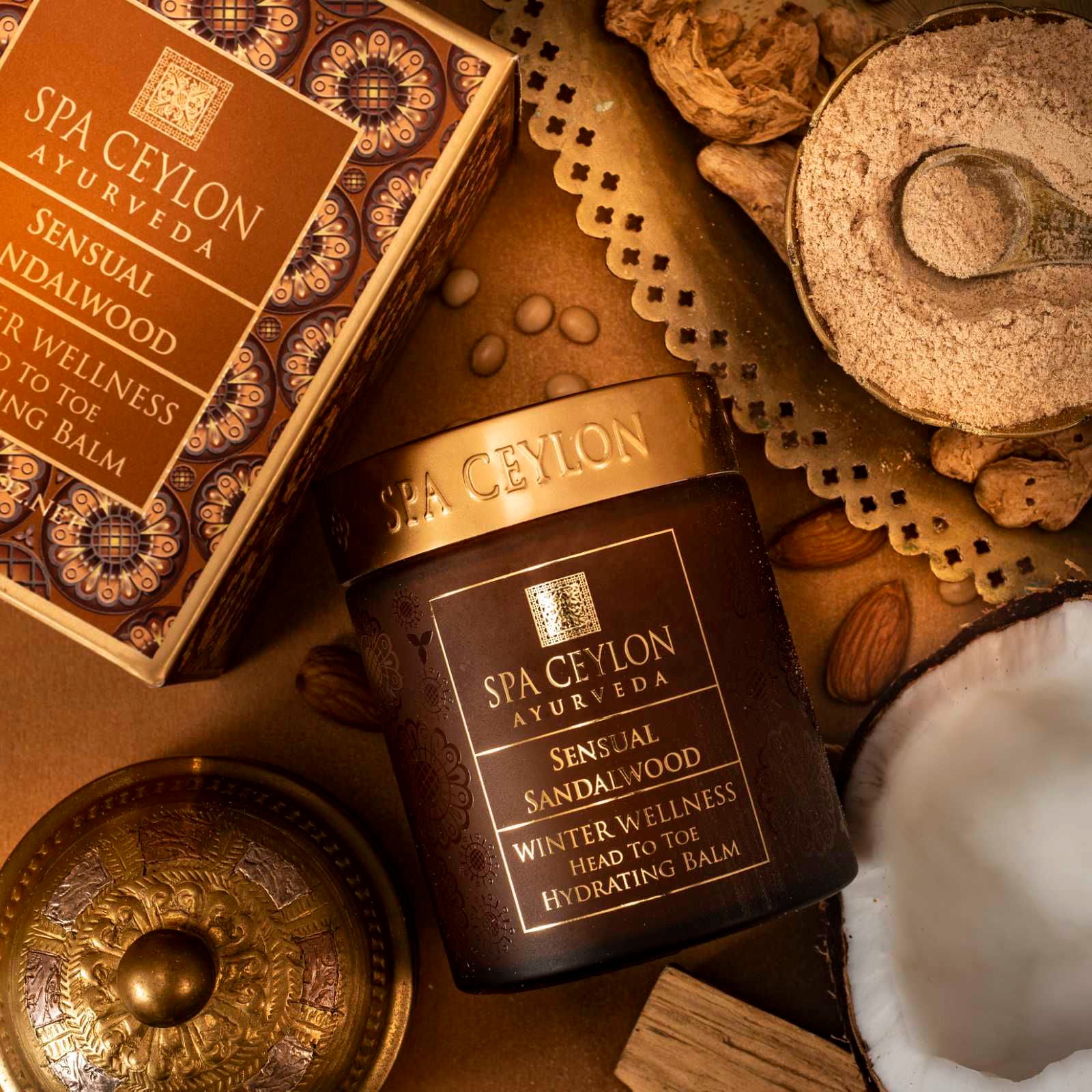 Sensual Sandalwood - Winter Wellness Head To Toe Hydrating Balm 200g - Spa Ceylon Sri Lanka
