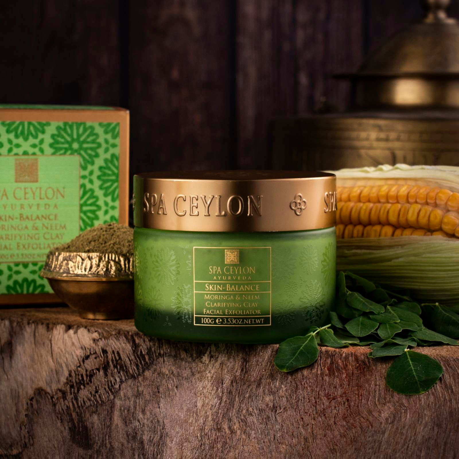 Skin Balance - Moringa & Neem - Clarifying Clay Facial Exfoliator 100g - Spa Ceylon Sri Lanka