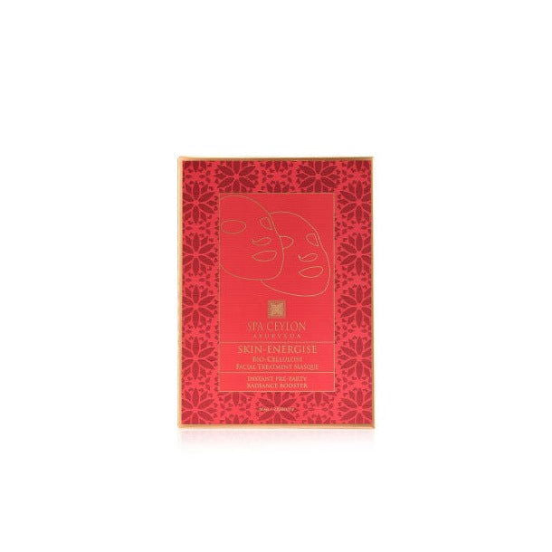Skin Energise - Bio Cellulose Facial Treatment Masque ( Instant Pre- Party Radiance Booster) - Spa Ceylon Sri Lanka