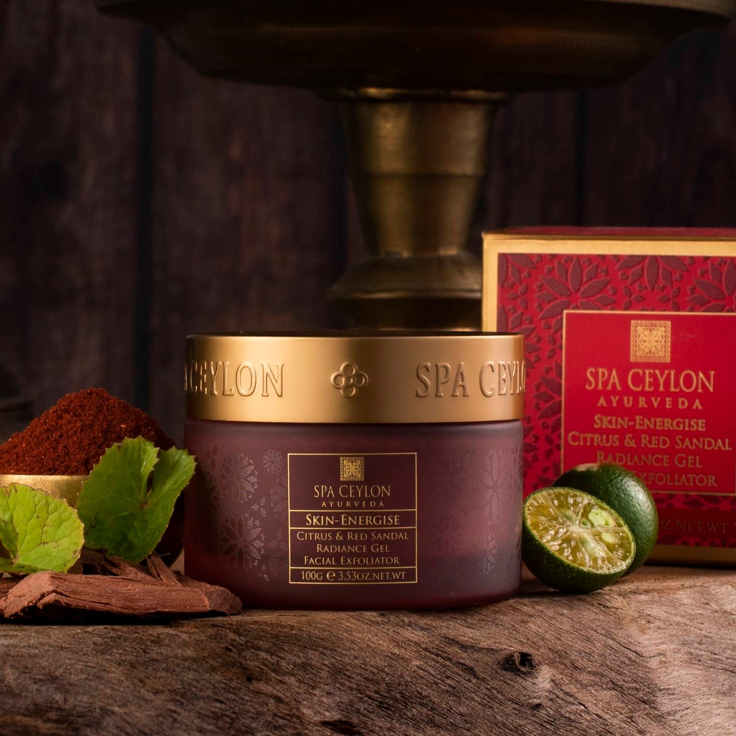 Skin Energise - Citrus & Red Sandal - Radiance Gel Facial Exfoliator 120g - Spa Ceylon Sri Lanka