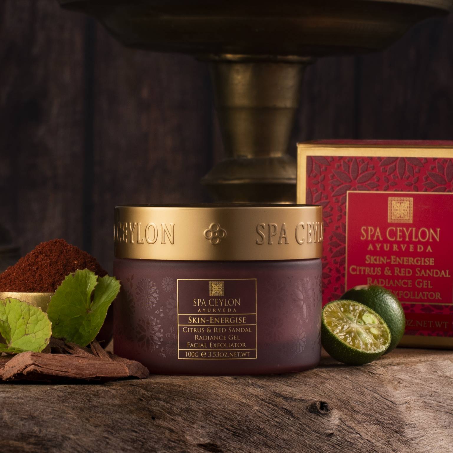 Skin Energise - Citrus & Red Sandal - Radiance Gel Facial Exfoliator 120g - Spa Ceylon Sri Lanka