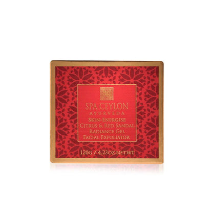 Skin Energise - Citrus & Red Sandal - Radiance Gel Facial Exfoliator 120g - Spa Ceylon Sri Lanka