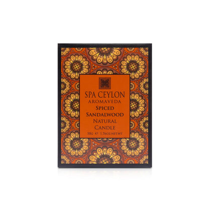 Spiced Sandalwood - Natural Candle 50g - Spa Ceylon Sri Lanka