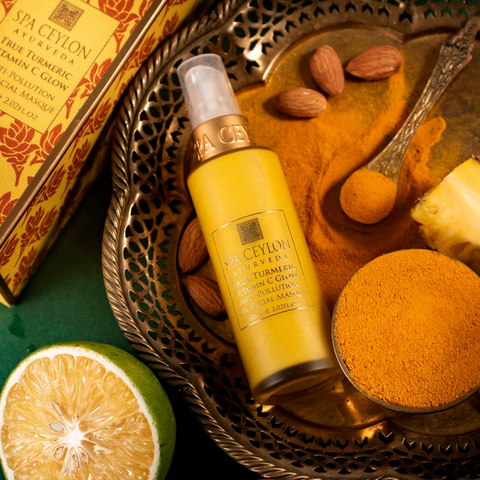 True Turmeric - Vitamin C Glow - Anti-Pollution Gel Facial Masque 60ml - Spa Ceylon Sri Lanka