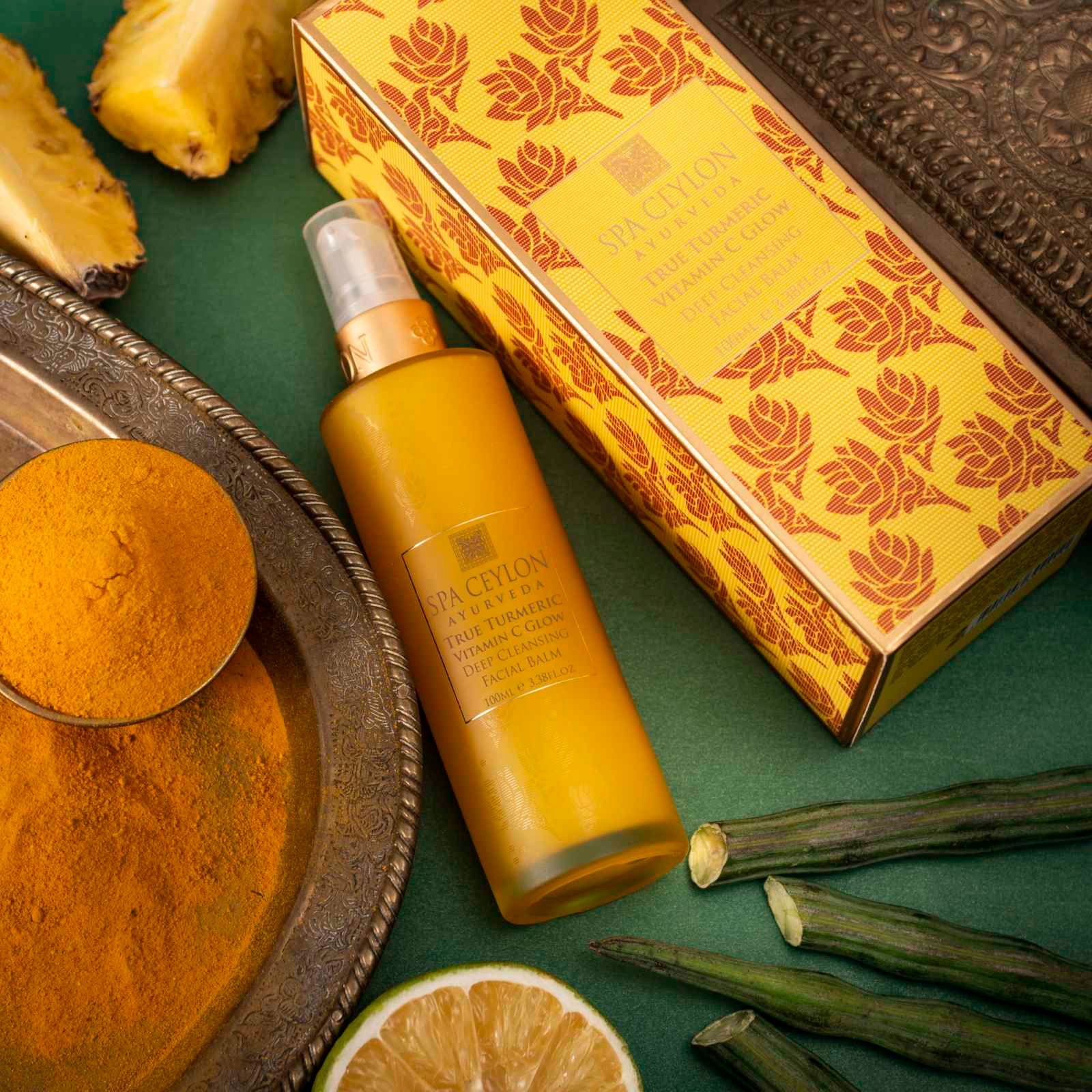 True Turmeric - Vitamin C Glow - Deep Cleansing Facial Balm 100ml - Spa Ceylon Sri Lanka