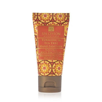 Turmeric & Tea Tree - Natural Anti-Bacterial Hand Sanitiser 50ml - Spa Ceylon Sri Lanka