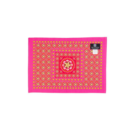 Vanilla Rose Double Sided Linen Place Mat A 20"x14" - Spa Ceylon Sri Lanka