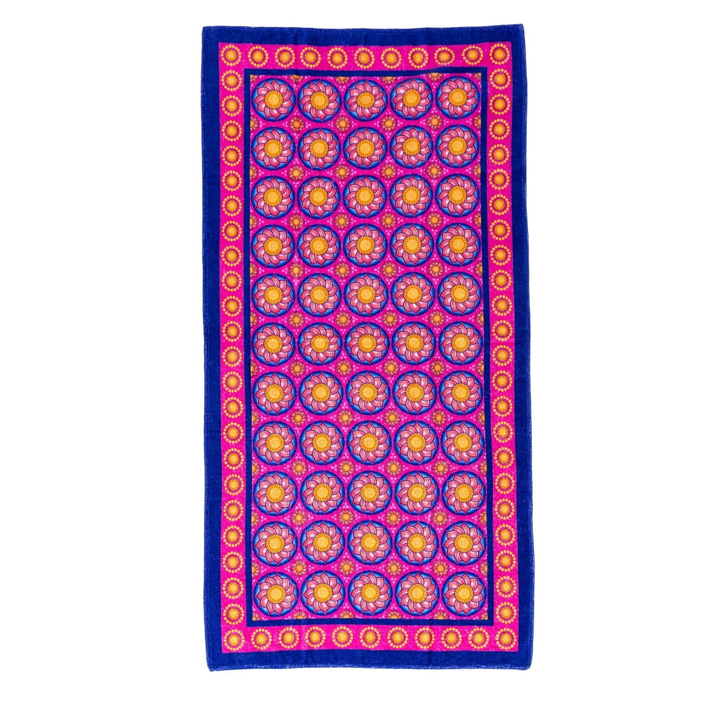 Vintage Towel Printed - Royal Lotus Type 2 153cmx75cm - Spa Ceylon Sri Lanka