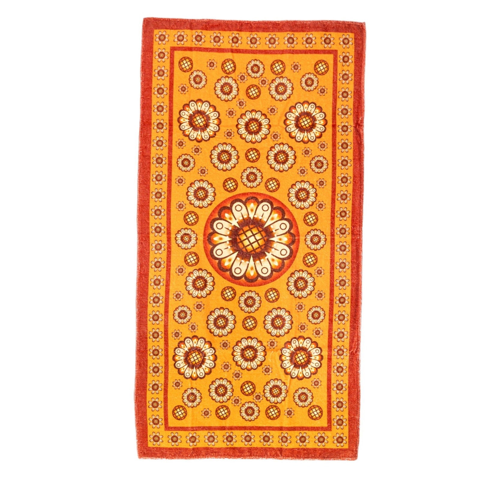 Vintage Towel Printed - Sensual Sandalwood Type 1 153cmx75cm - Spa Ceylon Sri Lanka