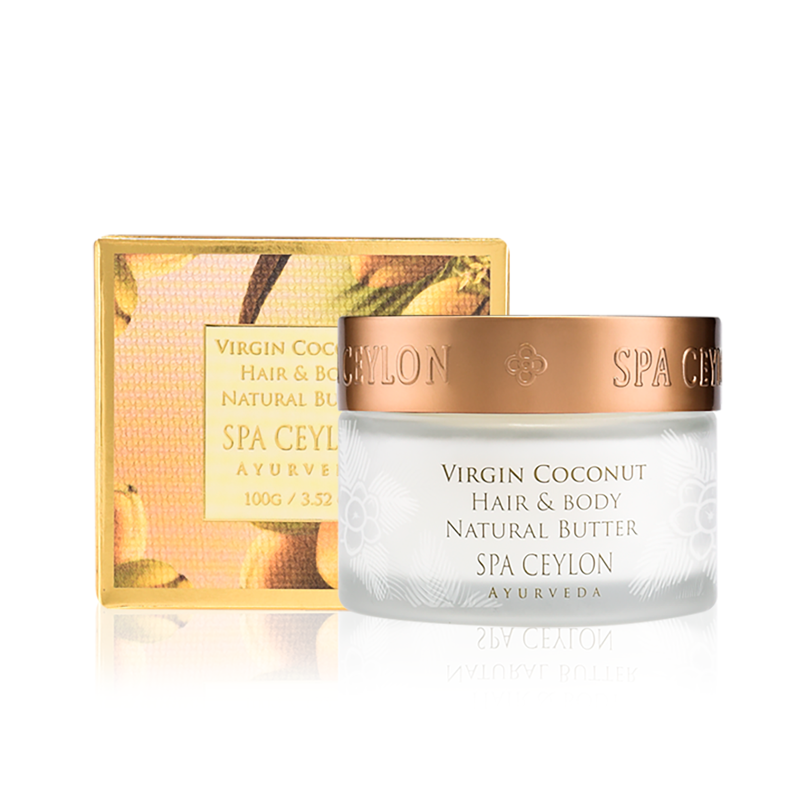 Virgin Coconut - Hair & Body Natural Butter 100g - Spa Ceylon Sri Lanka