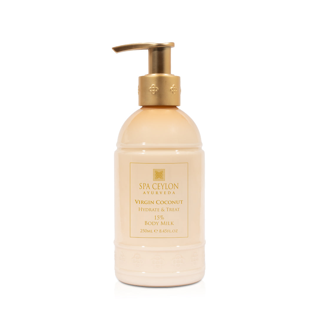 Virgin Coconut - Hydrate & Treat - 15% Body Milk 250ml - Spa Ceylon Sri Lanka