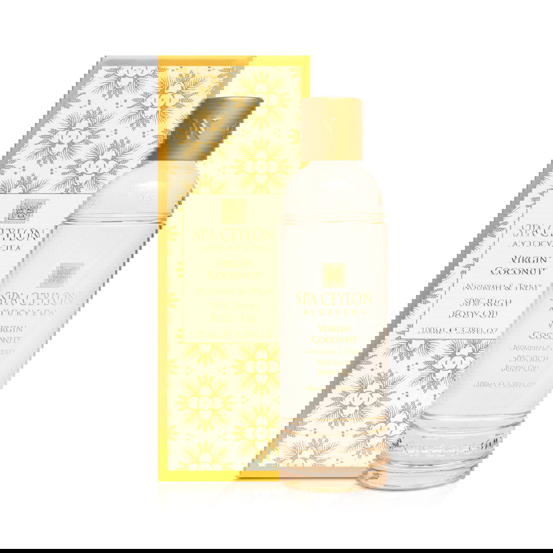 Virgin Coconut - Nourish & Treat - 50% Rich Body Oil 100ml - Spa Ceylon Sri Lanka