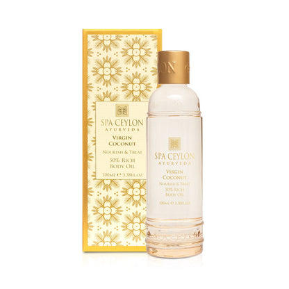 Virgin Coconut - Nourish & Treat - 50% Rich Body Oil 100ml - Spa Ceylon Sri Lanka