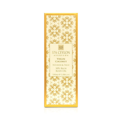 Virgin Coconut - Nourish & Treat - 50% Rich Body Oil 100ml - Spa Ceylon Sri Lanka