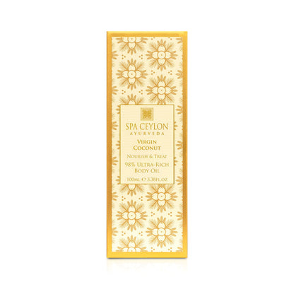 Virgin Coconut - Nourish & Treat - 98% Ultra-Rich Body Oil 100ml - Spa Ceylon Sri Lanka