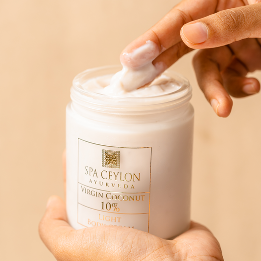 Virgin Coconut 10% - Light Body Cream 200g - Spa Ceylon Sri Lanka