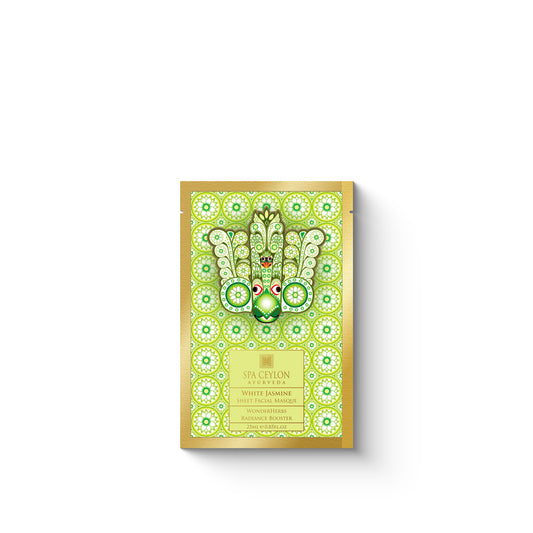 White Jasmine -Sheet Facial Masque - WonderHerbs Radiance Booster