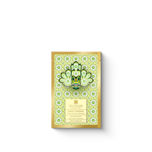 White Tuberose -Sheet Facial Masque - WonderHerbs Radiance Booster