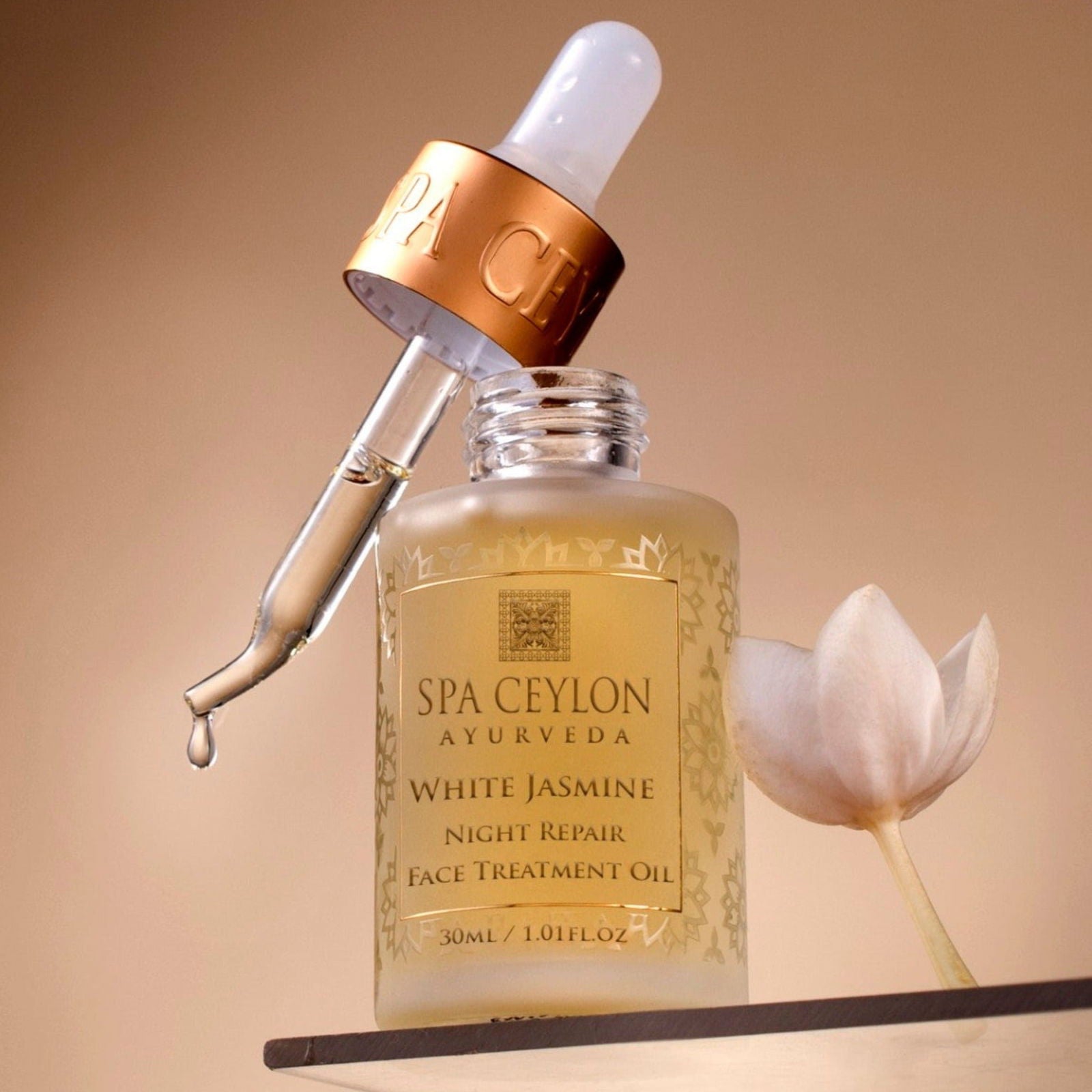 White Jasmine - Night Repair Face Treatment Oil 30ml - Spa Ceylon Sri Lanka