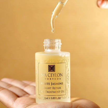 White Jasmine - Night Repair Face Treatment Oil 30ml - Spa Ceylon Sri Lanka