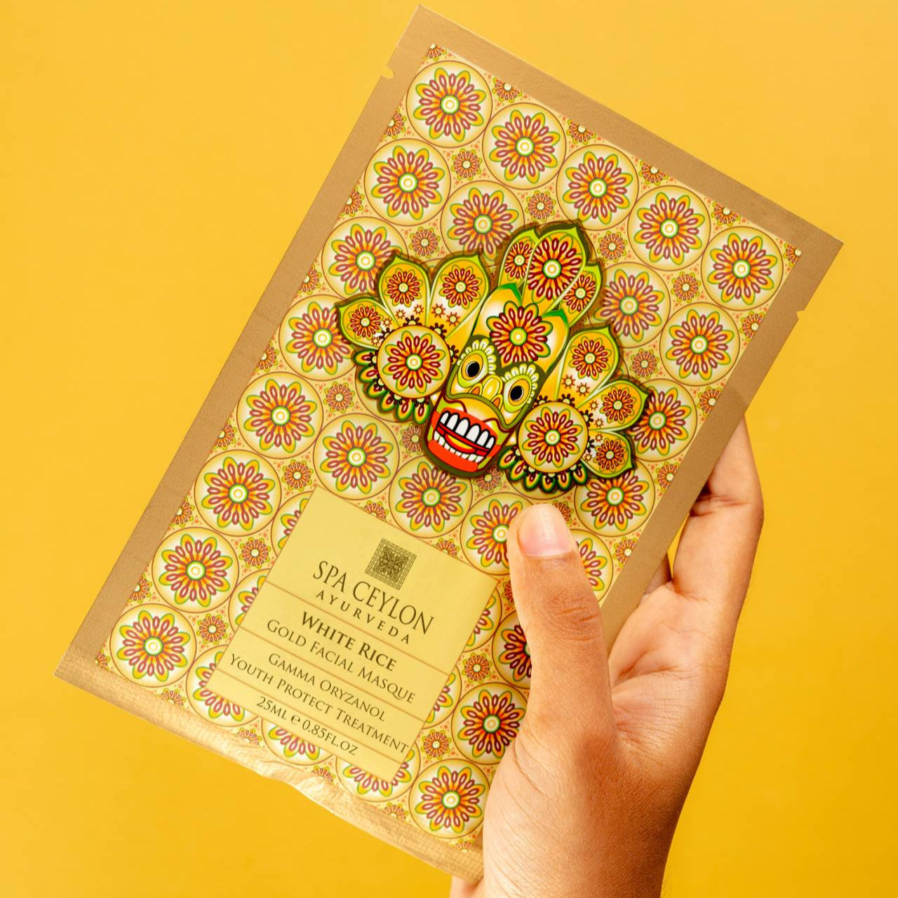 White Rice - Gold Facial Masque - Gamma Oryzanol Youth Protect Treatment - Spa Ceylon Sri Lanka