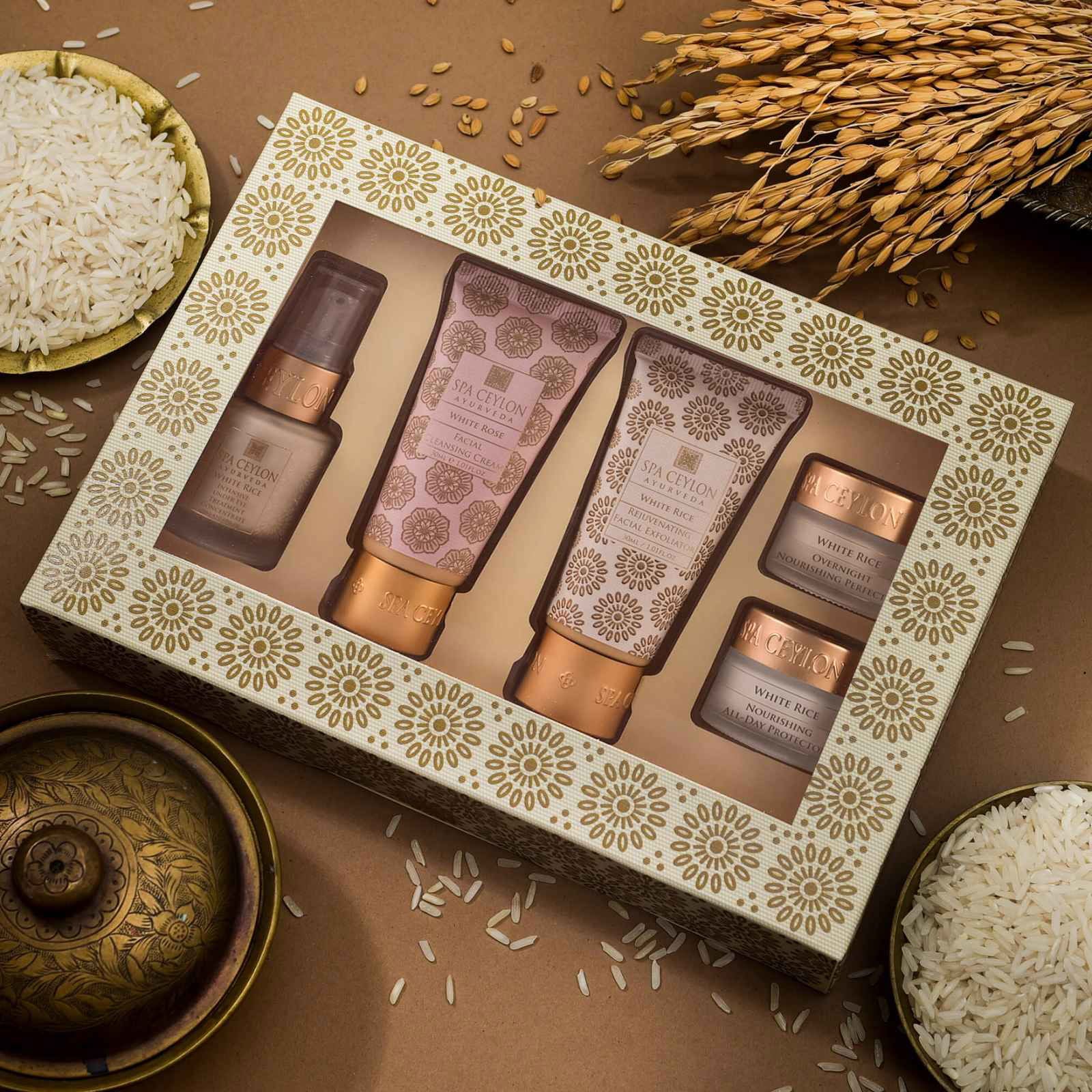 White Rice - Intensive Under-Eye Treatment Set - Spa Ceylon Sri Lanka