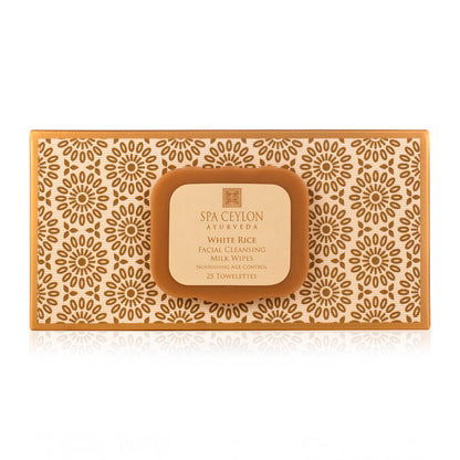White Rice Facial Cleansing Milk Wipes - Spa Ceylon Sri Lanka