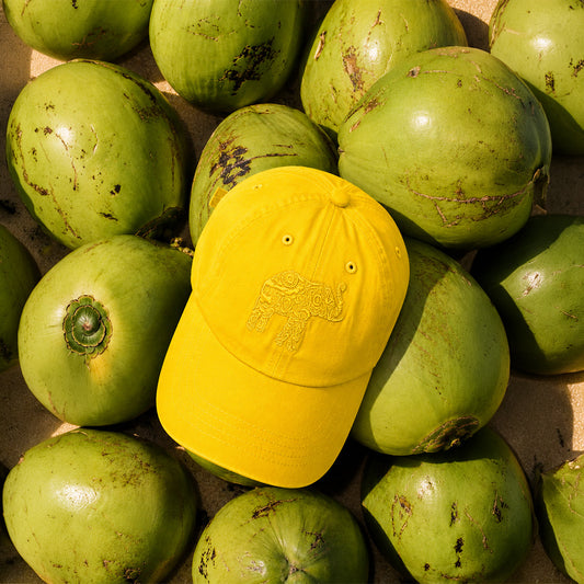 Ceylon Elephant Unisex Cap - Yellow