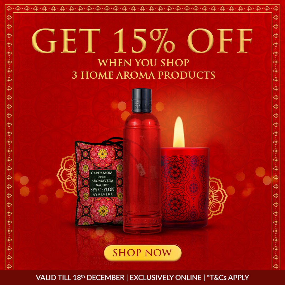 Get 15% Off When You Shop 3 Home Aroma Products