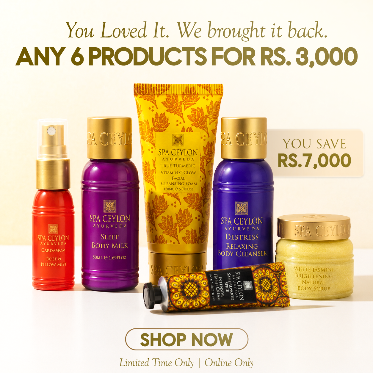 Any 6 Products For Just Rs. 3,000